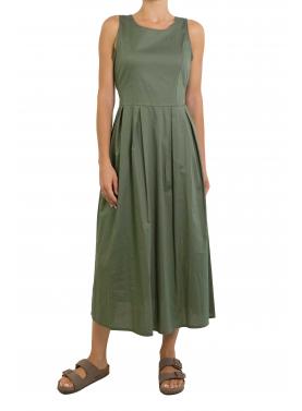 Vestito in cotone con zip e fiocco sul retro "Kelly"
